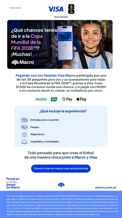 Macro y Visa te llevan al Mundial 2