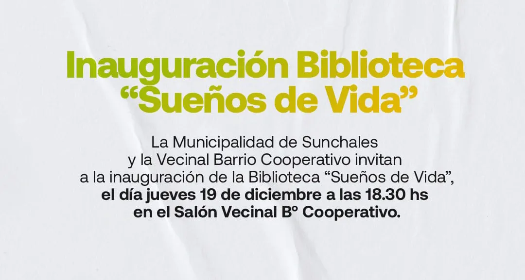 Inauguracion Biblioteca Barrio Cooperativo