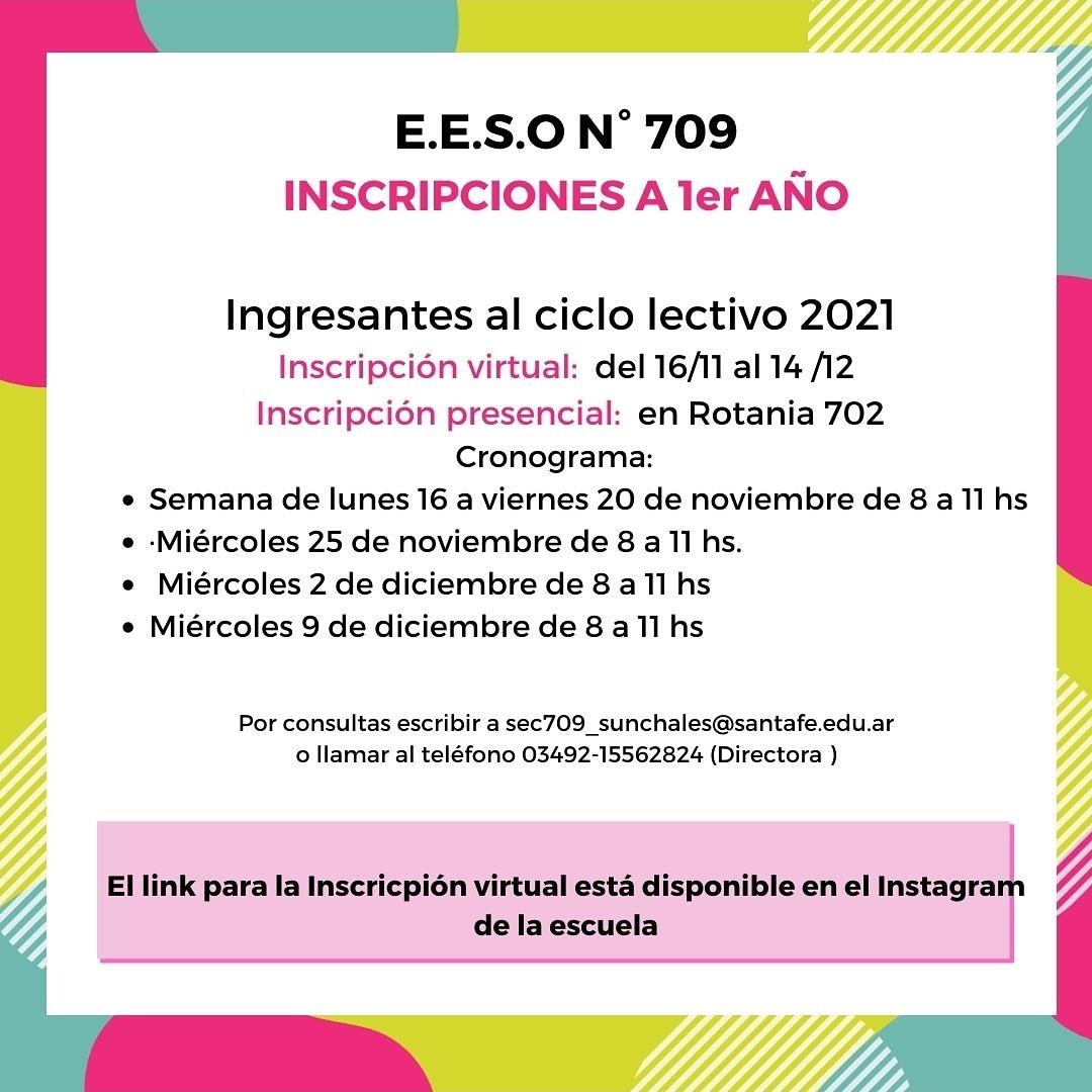 Inscripciones 709