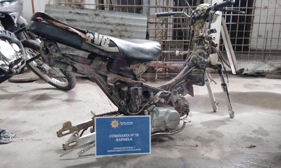 Moto recuperada en Rafaela 9-6-22