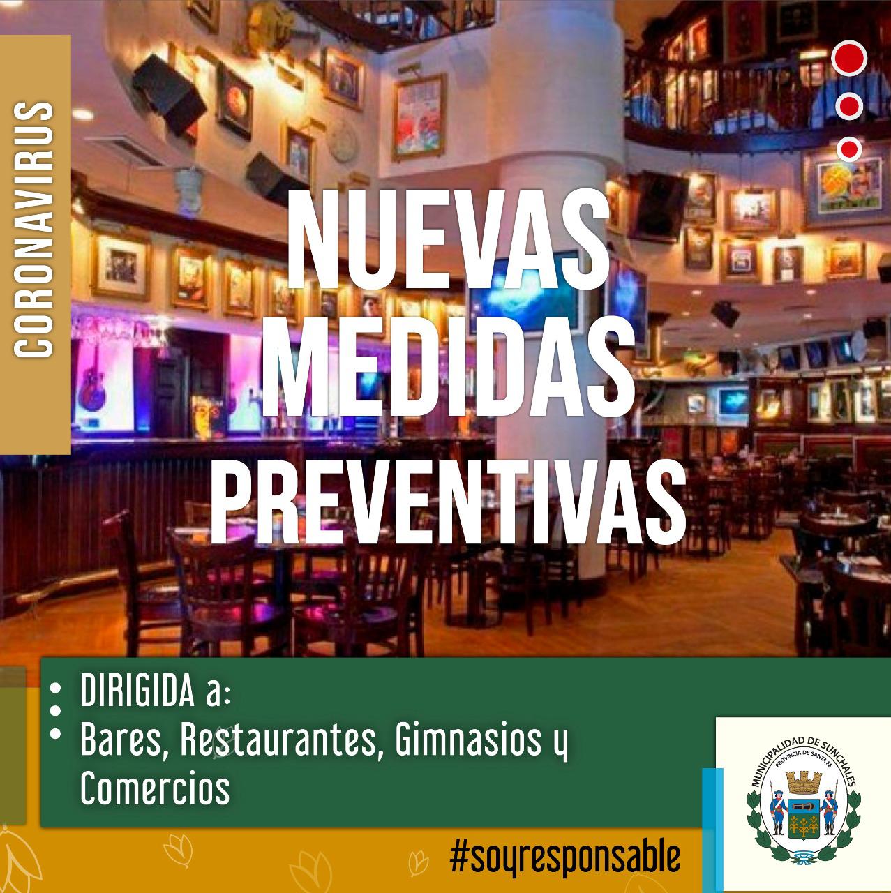 Nuevas medidas bares
