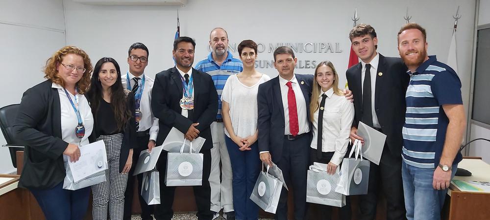 Reconocimiento a taekwondistas