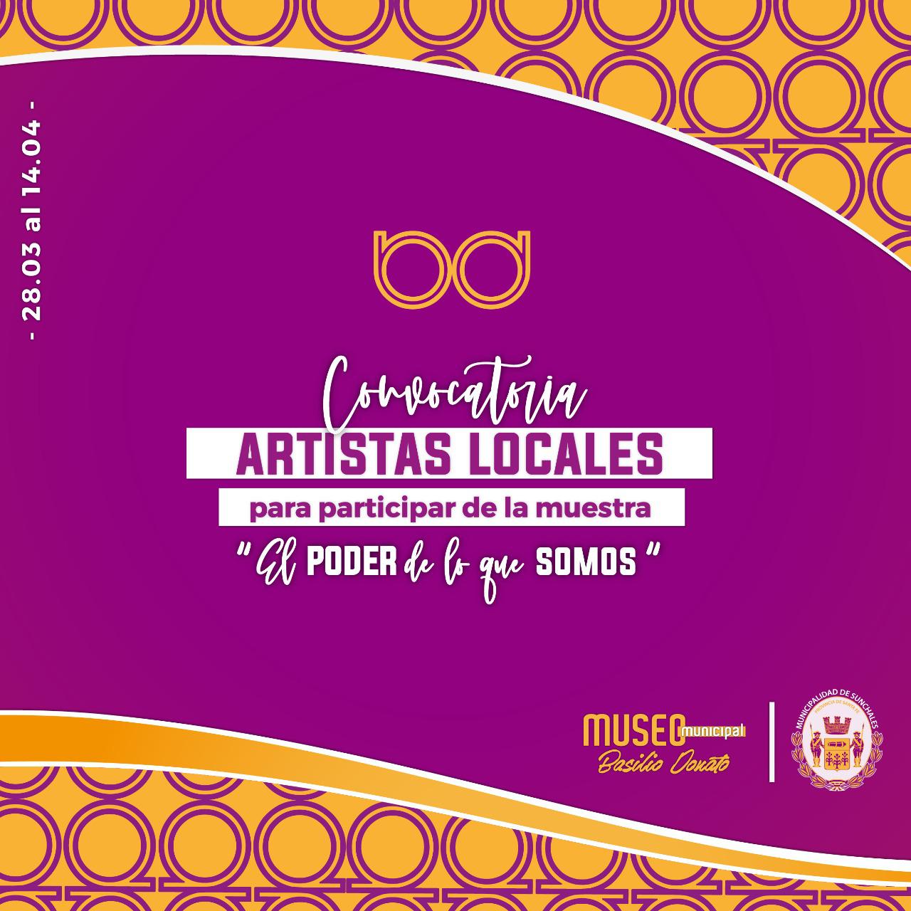 Flyer Convocatoria a artists Sunchalenses El Poder de lo que somos.