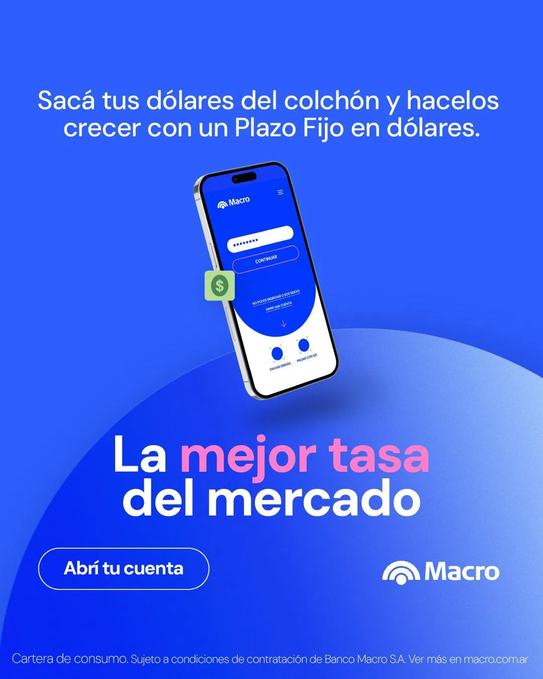 Macro - mejor tasa del mercado