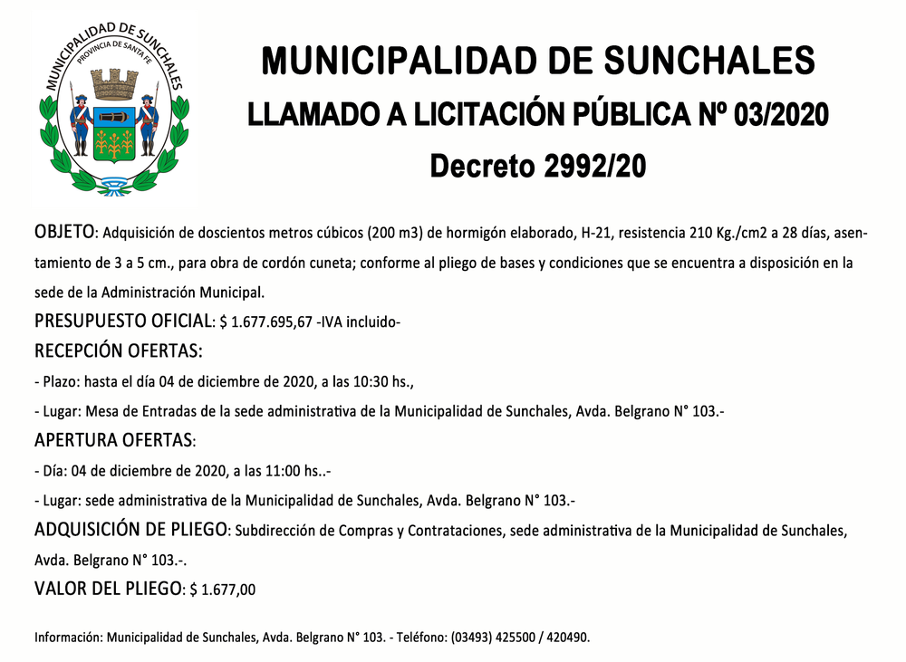Licitacion 03-2020