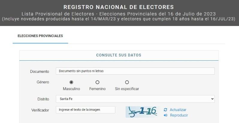 Registro Nacional Electores